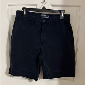 Polo by Ralph Lauren Navy Flat Front Shorts